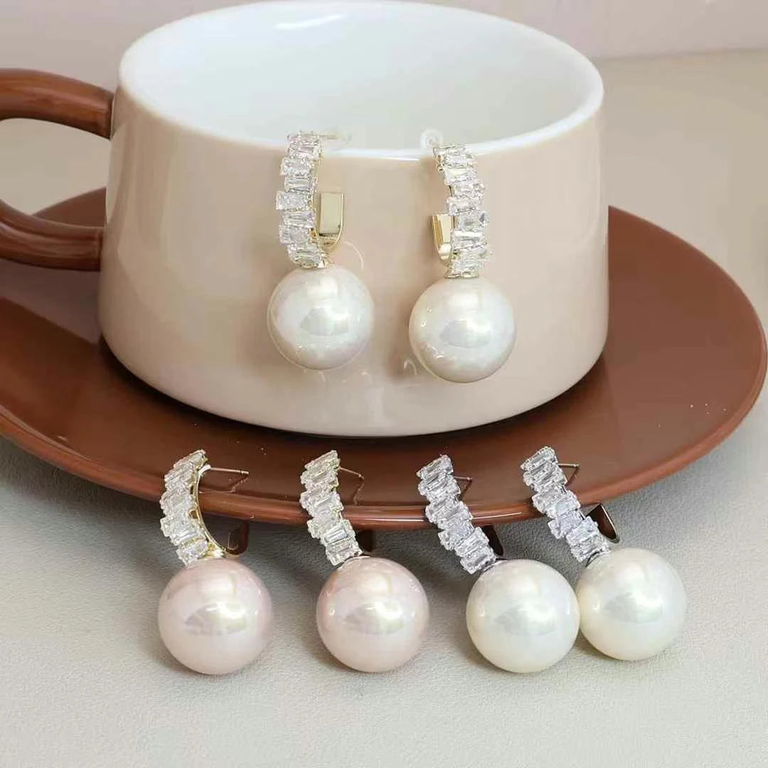 Fashion Sweet Classic Simple Glamorous Drop Earrings for Girls Bowknot Luxury Jewelry for Women Ladies Accessories Wholesale