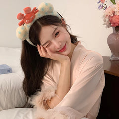 Hot Sale Downy Crab Shark Animals Blue Dots Headbands Sweet Cute Fashion Wholesale in Stock Hairbands Accessories for Daily Use