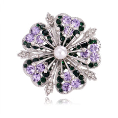 Fashion Refined Glitter Rhinestone Sparking Brooches for Girls Sweet Elegant Pins Jewelry for Women Ladies Accessories Hot Sale