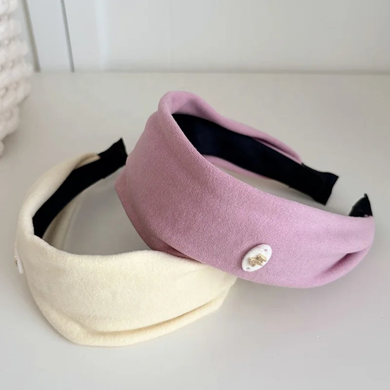 Fashion Classic Solid Color Wide Head Band for Girls Elegant Trendy Hair Band for Women Ladies Hair Accessories in Stock Chic