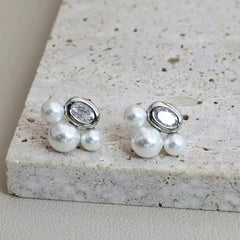 Women Imitation Pearl Simple Mini Stud Earring Elegant Graceful Fashion Simple High Quality Bulk Jewelry Accessories for Daily