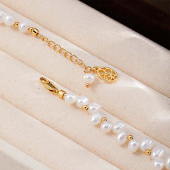 Fashion Freshwater Pearl Copper 18K Gold Luxury Bracelets for Girls Elegant Jewelry Handmade for Women Ladies Wholesale Bulk