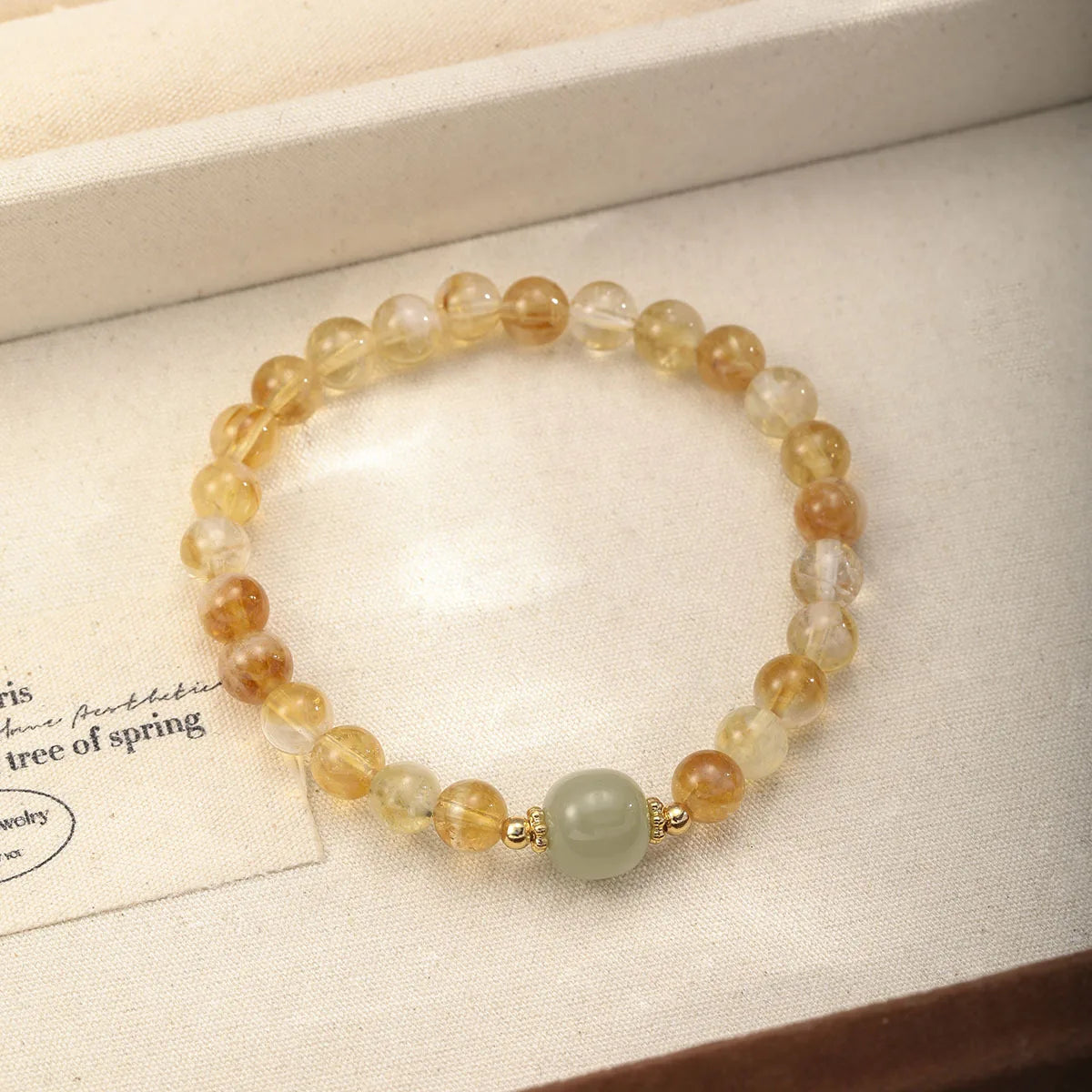 Women Brown Beige Beads Bracelet Factory Price Low MOQ Bulk in Stock Charms Fashion Elegant Vintage Jewelry for Female Daily