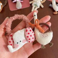 2025 Kids' Cartoon Animal Hair Ties Cute Wholesale Stock Scrunchies Accessories for Children's Daily Wear Hot Sale Fashion