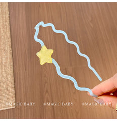 Sweet Cute Fashion Simple Star Heart Shaped Head Band for Baby Girls Kawaii Fashion Hair Band for Kids Children Hair Accessories