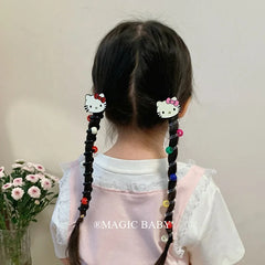 Cartoon Kitty Cat Puppy Cute Telephone Wire Hair Ties for Baby Girls Fashion Scrunchies for Kids Children Hair Accessories