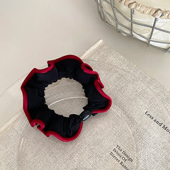 Ladies Black Red Colored Imitation Pearl Small Hair Ties Thick Thin Hair Elegant Vintage Bulk Order Women Scrunchies Accessories