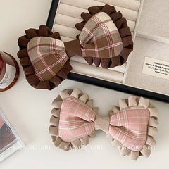 Female Large Bowknot Alligator Clips Fashion Elegant Decorative Wholesale in Stock Hairpins Accessories for Women Daily Office