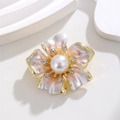 Fashion Sweet Elegant Lustrous Glitter Flowers for Girls Dainty Glamorous Pins Jewelry for Women Ladies Accessories Wholesale