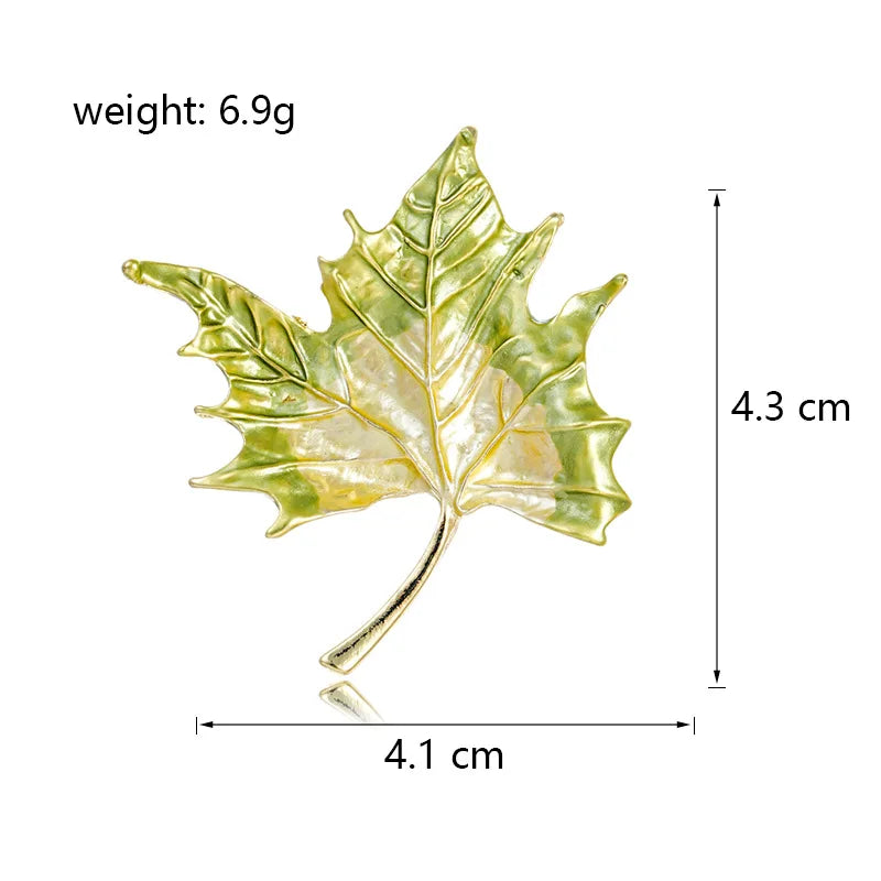 Fashionable Leafs Elegant Sweet Brooches for Girls Trendy Stylish Jewelry Pins for Women Ladies Accessories Chinese Supplier