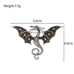 Fashion Dragon Trendy Stylish Brooches for Girls Glamorous Charms Pins Jewelry for Women Ladies Accessories Chinese Supplier
