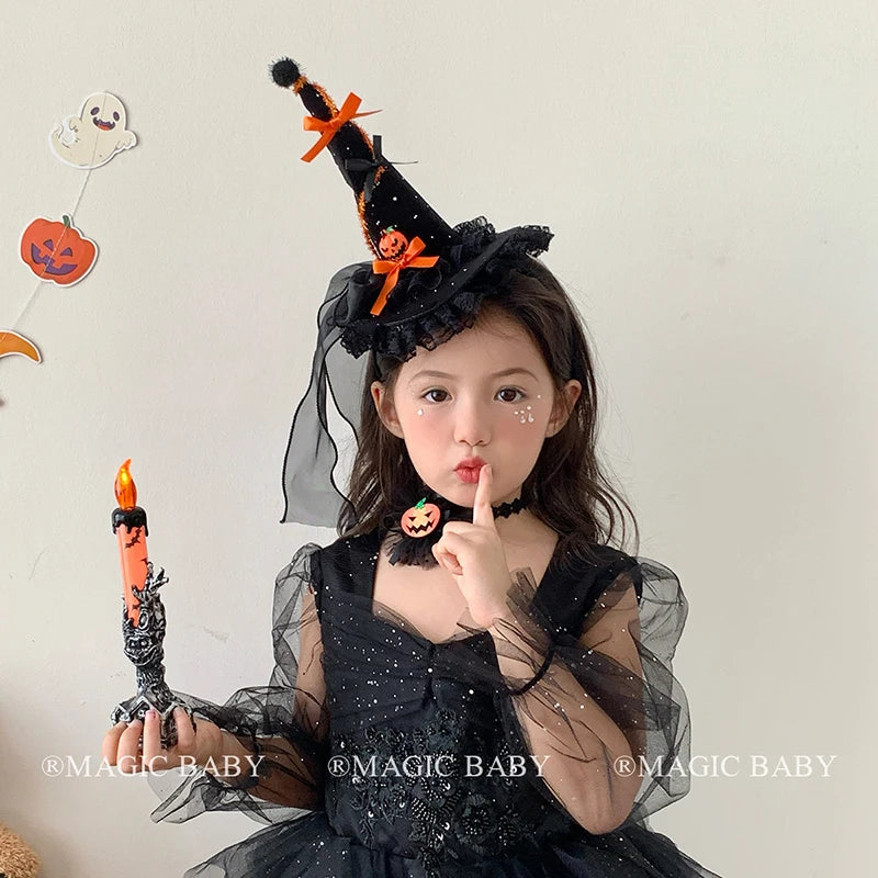 Halloween Headband for Kids Pumpkin  Skull  Spooky Cute Hairband Children Costume Party Hair Accessories Trick or Treat Fun Gift
