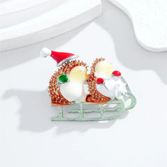 Fashion Christmas Sweet Brooches for Girls Stylish Trendy Glamorous Pins Jewelry for Women Ladies Accessories Chinese Supplier