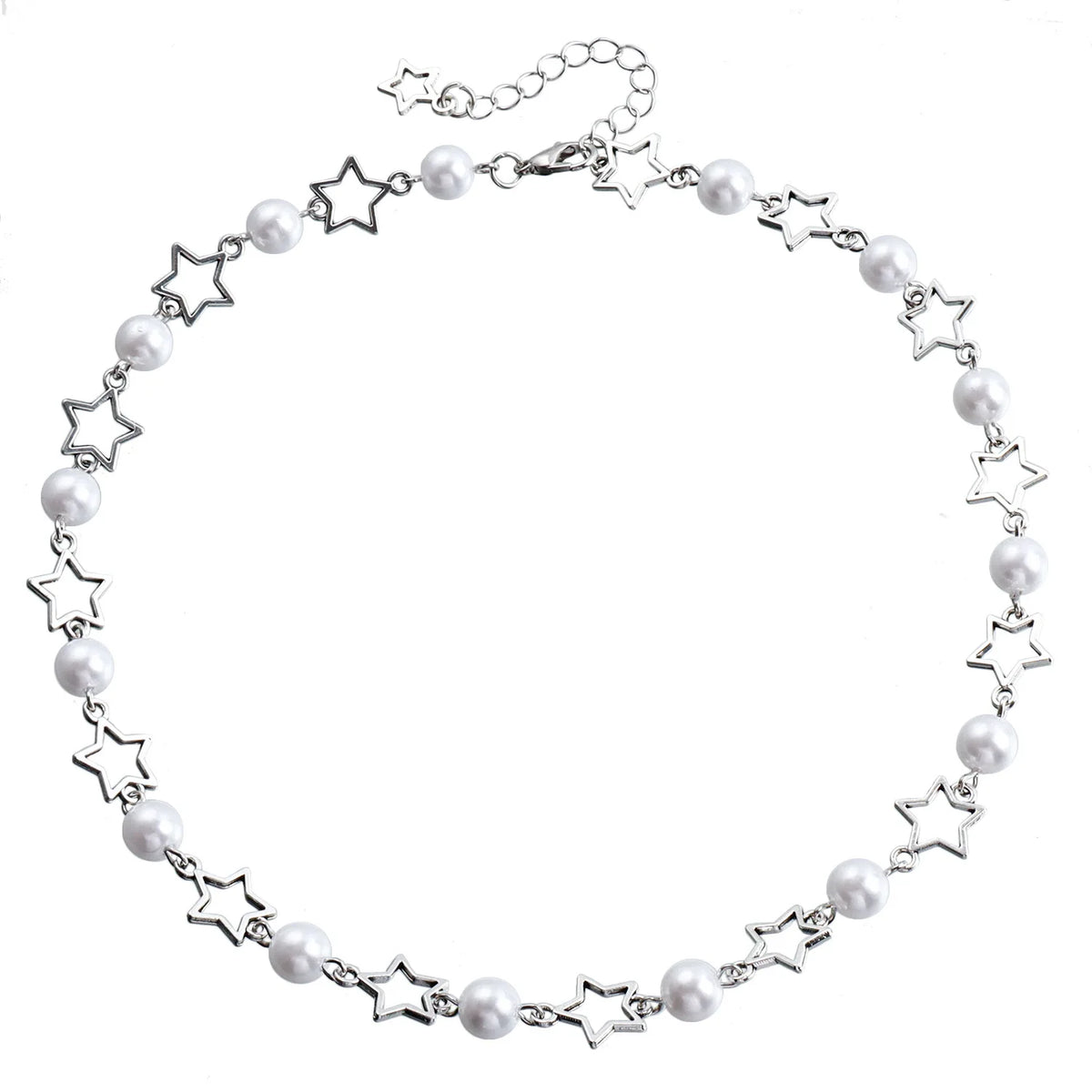 Fashion Star Sweet Imitation Pearl Necklaces for Girls Elegant Graceful Glamorous Jewelry for Women Ladies Accessories Wholesale