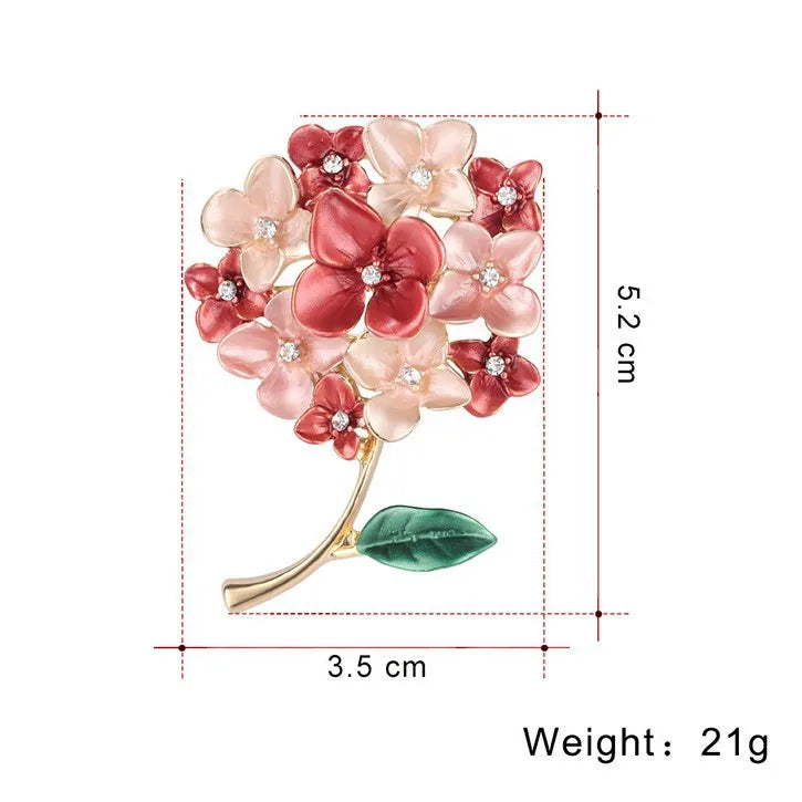 Fashion Elegant Flowers Floral Sweet Brooches for Girls Stylish Trendy Pin Jewelry for Women Ladies Accessories Chinese Supplier