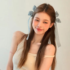 Classic Polka Dot Solid Color Bowknot Hair Clips for Girls Sweet Elegant Fashion Alligators for Women Ladies Hair Accessories