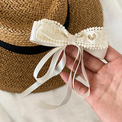 Hot Sale Stain Fabric Bowknot Ribbon Alligator Clips Elegant Fashion Wholesale in Stock Hair Claws Accessories for Women Daily