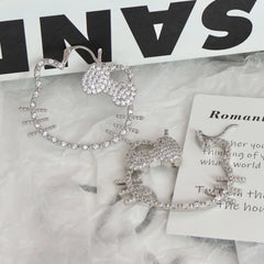 Simple Fashion Sweet Minimalistic Hoop Earrings for Girls Flower Floral Jewellry for Women Ladies Accessories Chinese Supplier