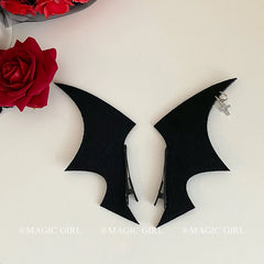 Hot Sale Gothic Devil Wings Hair Clip for Women Girls Side Barrettes Sweet Cool Style Halloween Hair Accessory Lolita Headwear