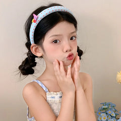 Sweet Fashion Chic Polka Dot Bowknot Scrunchies for Baby Girls Cute Sweet Kawaii Hair Ties for Kids Children Hair Accessories