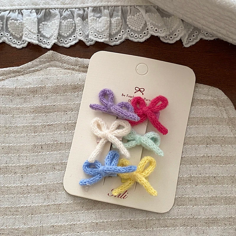 Fashion Sweet Bowknot Scrunchies for Baby Girls Cute Classic High Elastic Hair Ties for Kids Children Hair Accessories in Stock
