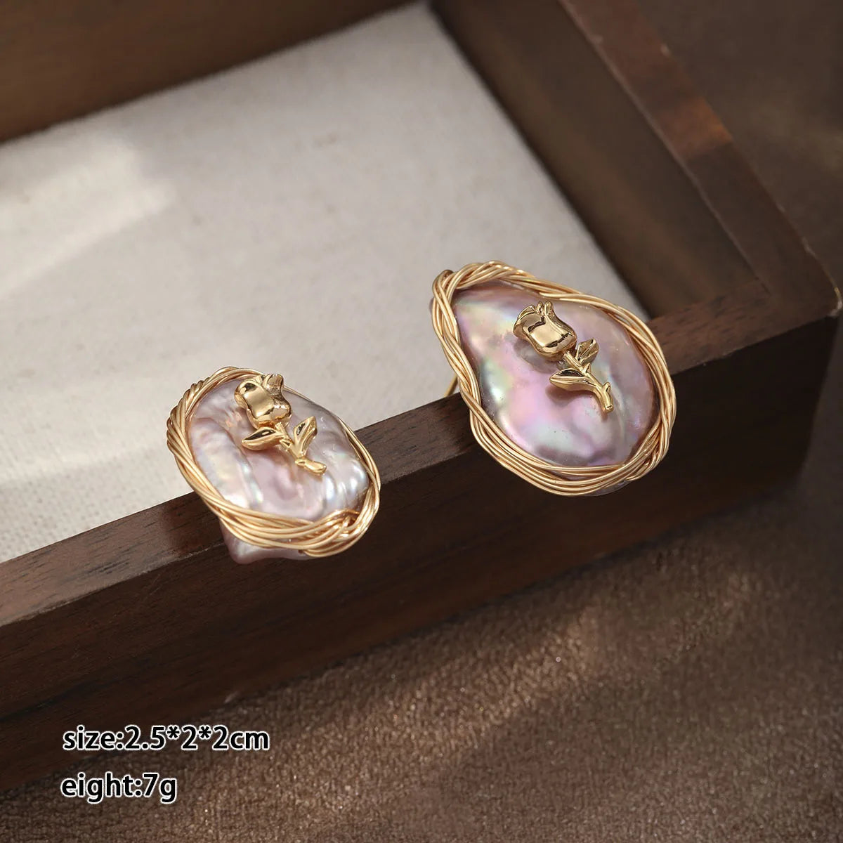 Fashion 18K Gold Plated Pearl Stud Earrings for Girls Trendy Simple Jewelry for Women Ladies Wholesale China Manufacturer