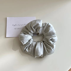 Classic Solid Color Simple Minimalistic Scrunchies for Girls Lustrous Hair Ties for Women Ladies Hair Accessories Decoratives