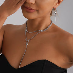 Fashion Trendy Link Chain Necklaces for Girls Elegant Glamorous Simple Jewellry for Women Ladies Accessories Wholesale Supplier