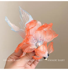 Fashion Koi Fish Glitter Luxurious Hair Clips for Baby Girls Cute Sweet Festival Alligators for Kids Children Hair Accessories