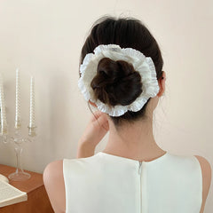Fashion Elegant Solid Color Scrunchies for Girls Trendy Graceful Minimalistic Hair Ties for Women Ladies Hair Accessories