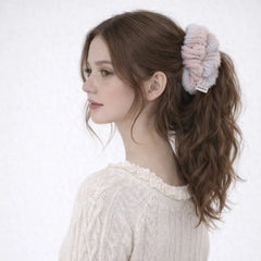 Fashion Elegant Flower French Style Scrunchies for Girls Trendy Graceful Chic Hair Ties for Women Ladies Hair Accessories