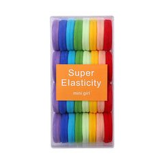 Simple High Elastic Scrunchies for Kids Durable Solid Color Hair Ties for Baby Girls Stock of Hair Accessories