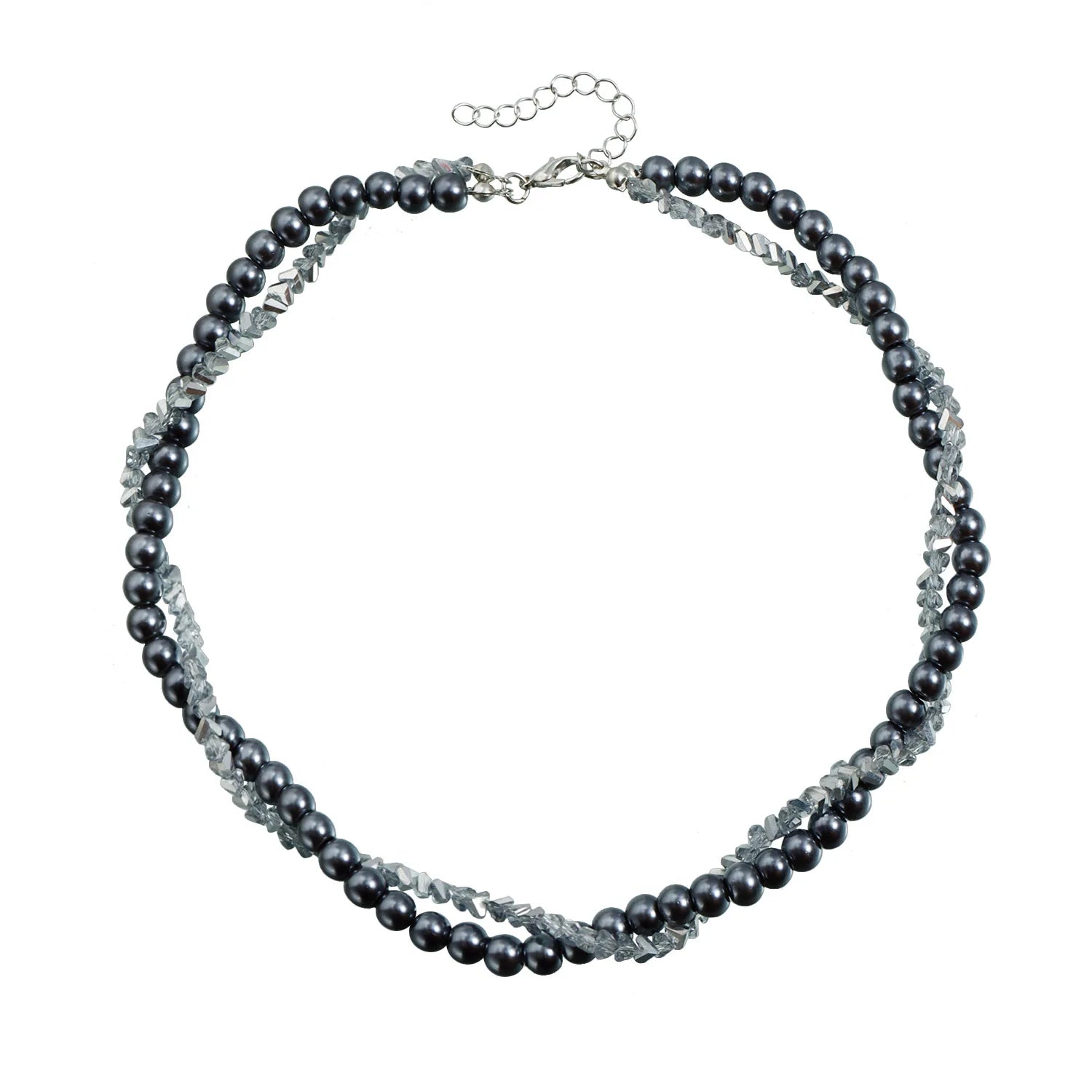 Fashion Luxury Beads Choker Sweet Cool Necklaces for Girls Elegant Earrings Jewelry Sets Suits for Women Ladies Accessories