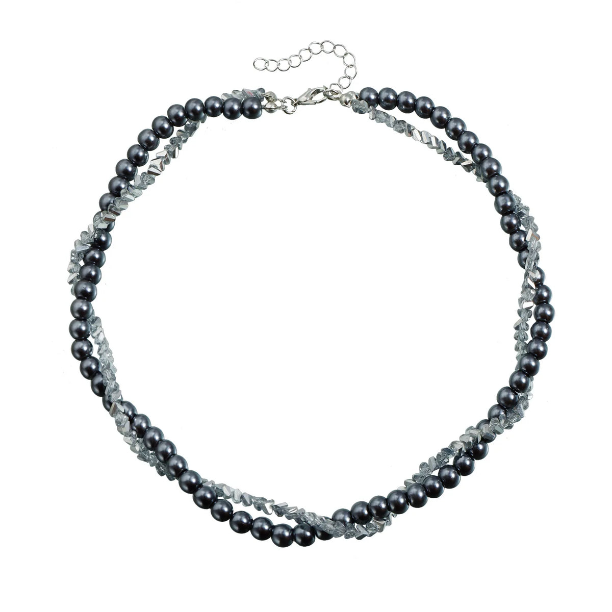 Fashion Luxury Beads Choker Sweet Cool Necklaces for Girls Elegant Earrings Jewelry Sets Suits for Women Ladies Accessories