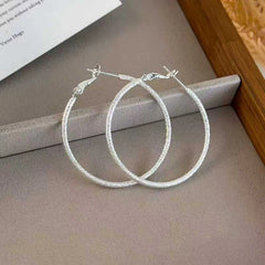 Women Circle Large Hoop Earring Simple Fashion Elegant Chic Glamorous Affordable High Quality Bulk Order Jewelry Accessories