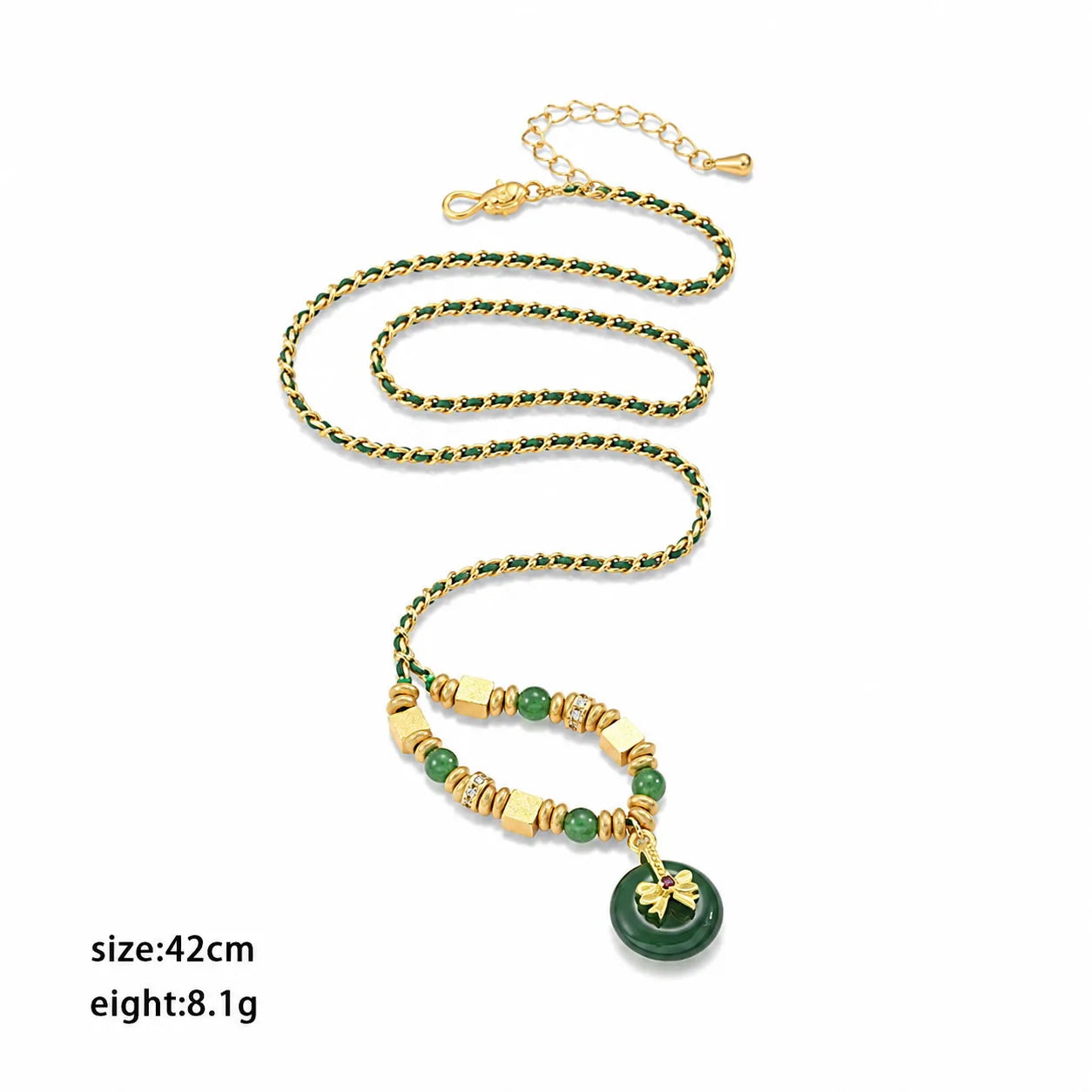 Fashion Vintage Chinese Style Jade Pendent Necklaces for Girls Elegant Jewelry for Women Ladies Wholesale China Manufacturer