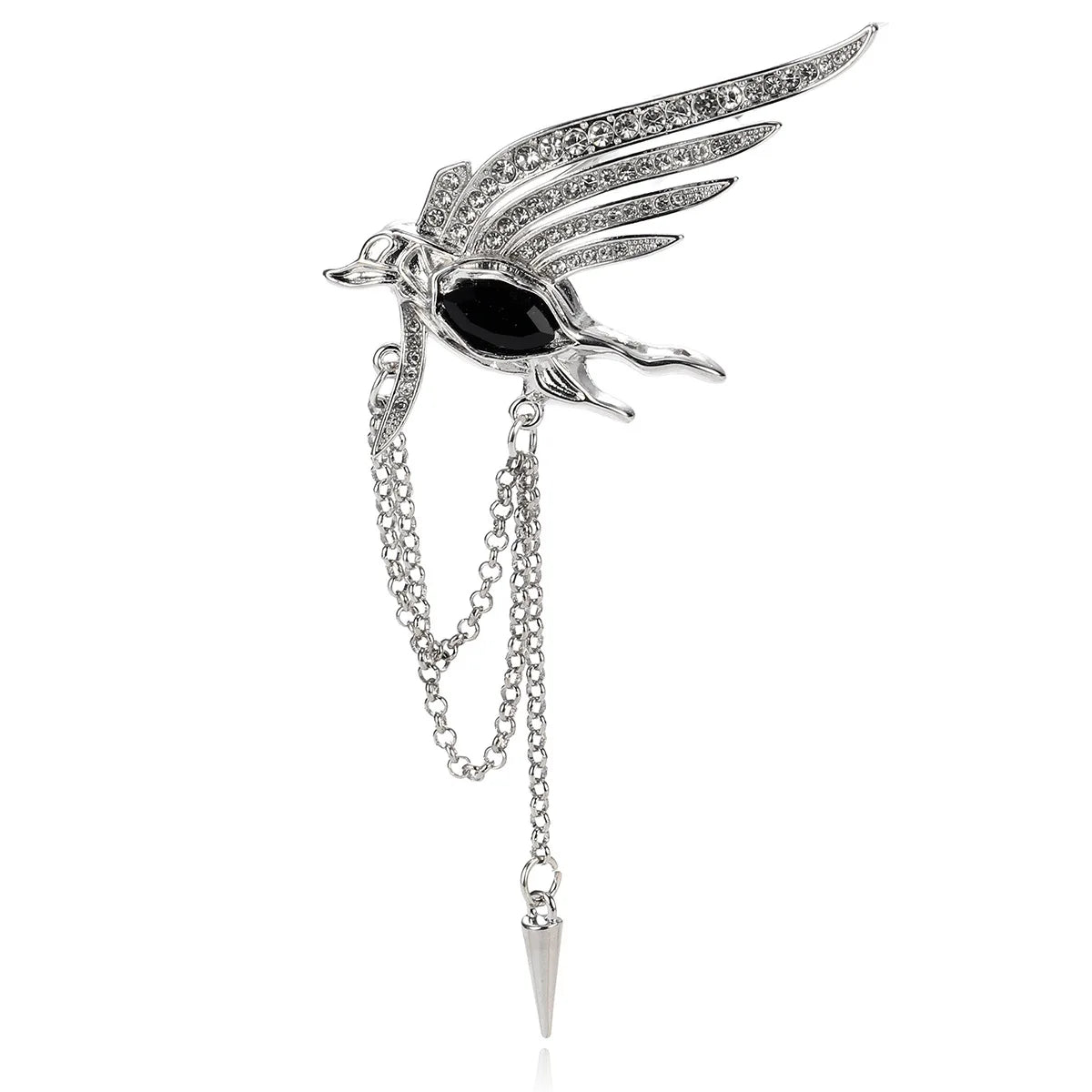 Fashion Retro Vintage Glitter Tassel Brooches for Girls Elegant Graceful Luxury Pins Jewelry for Women Ladies Accessories