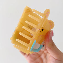 Cute Bear Animals Acetate Hair Claw Clips for Girls Fashion Trendy Simple Haarspange for Women Ladies Kids Hair Accessories