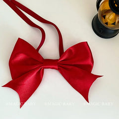2025 Halloween Bowknot Sweet Cute Scrunchies for Baby Girls Fashion Queen Vampire Devil Hair Ties for Kids Child Hair Accessory
