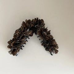 Elegant Classic Leopard Print French Style Banana Hair Clips for Women & Girls Daily Use Accessory Stock