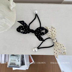 Women's French Vintage Small Hair Ties Graceful Durable Elastic Stock Scrunchies for Daily Office Use Fashion Hair Accessories