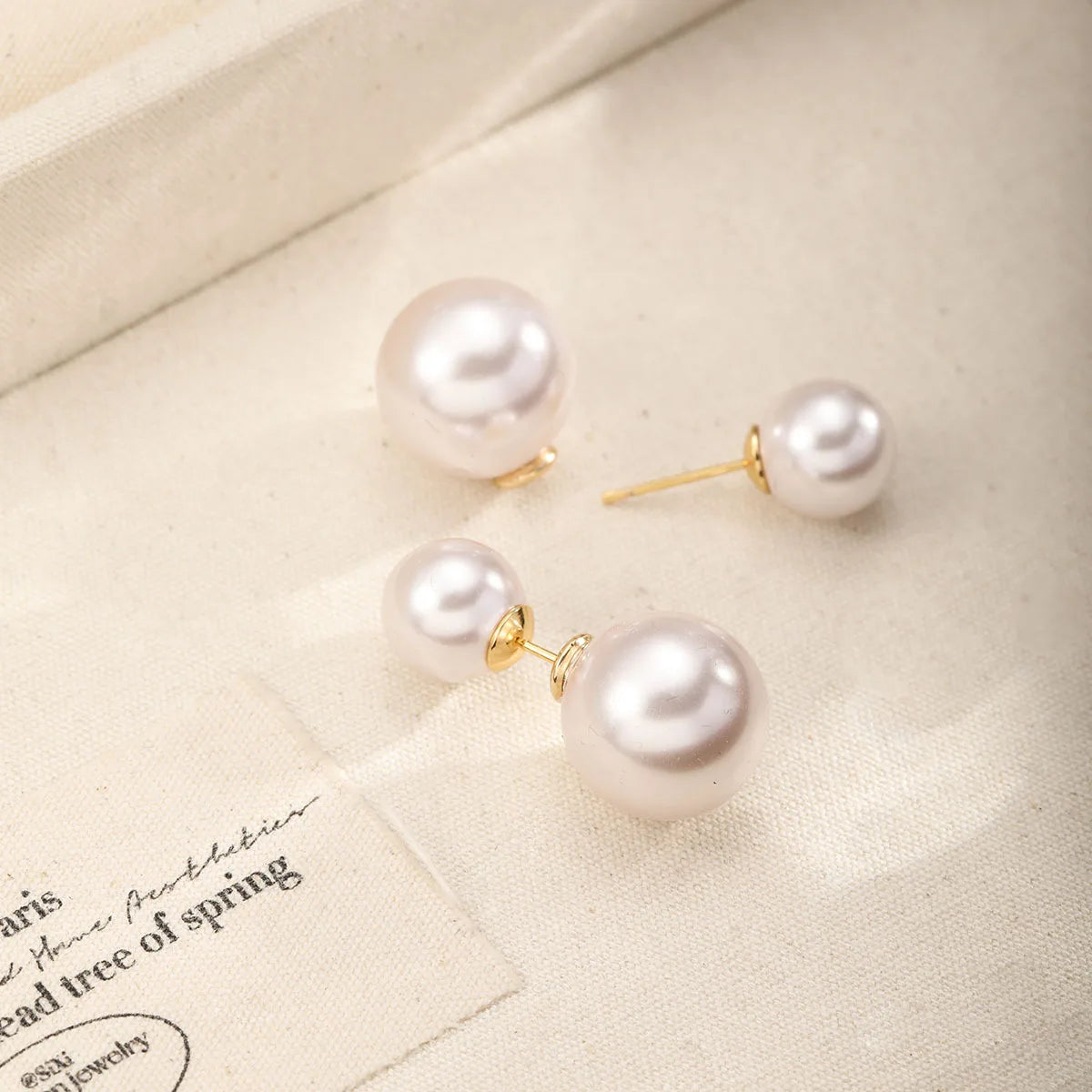 Fashion Pearl Sweet Elegant Classic Stud Earrings for Girls Trendy Simple Jewelry for Women Ladies Wholesale China Supplier