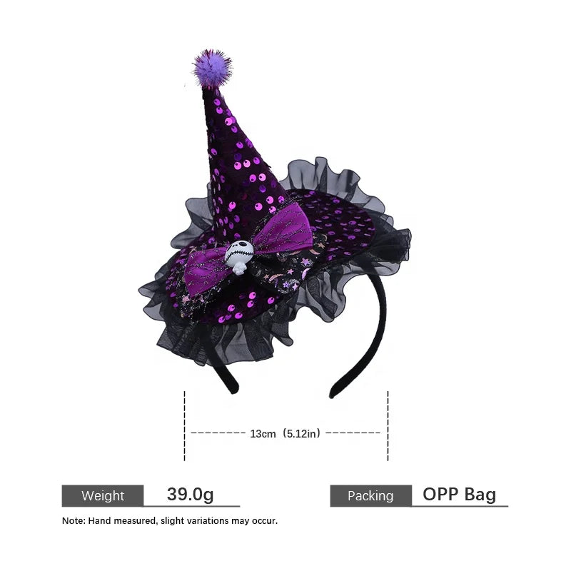 Halloween Headband for Kids Pumpkin  Skull  Spooky Cute Hairband Children Costume Party Hair Accessories Trick or Treat Fun Gift