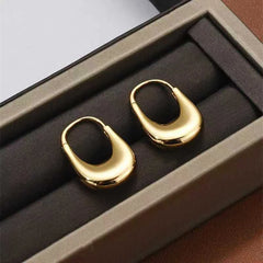 Simple Minimalistic Classic Fashion Hoop Earrings for Girls Elegant Art Deco Sweet Jewelry for Women Lady Accessories Wholesale