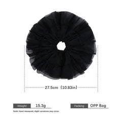 French Style Elegant Skirt-shaped Scrunchies for Girls Oversized Summer Fairy Style Hair Ties Adorable Women's Hair Accessories