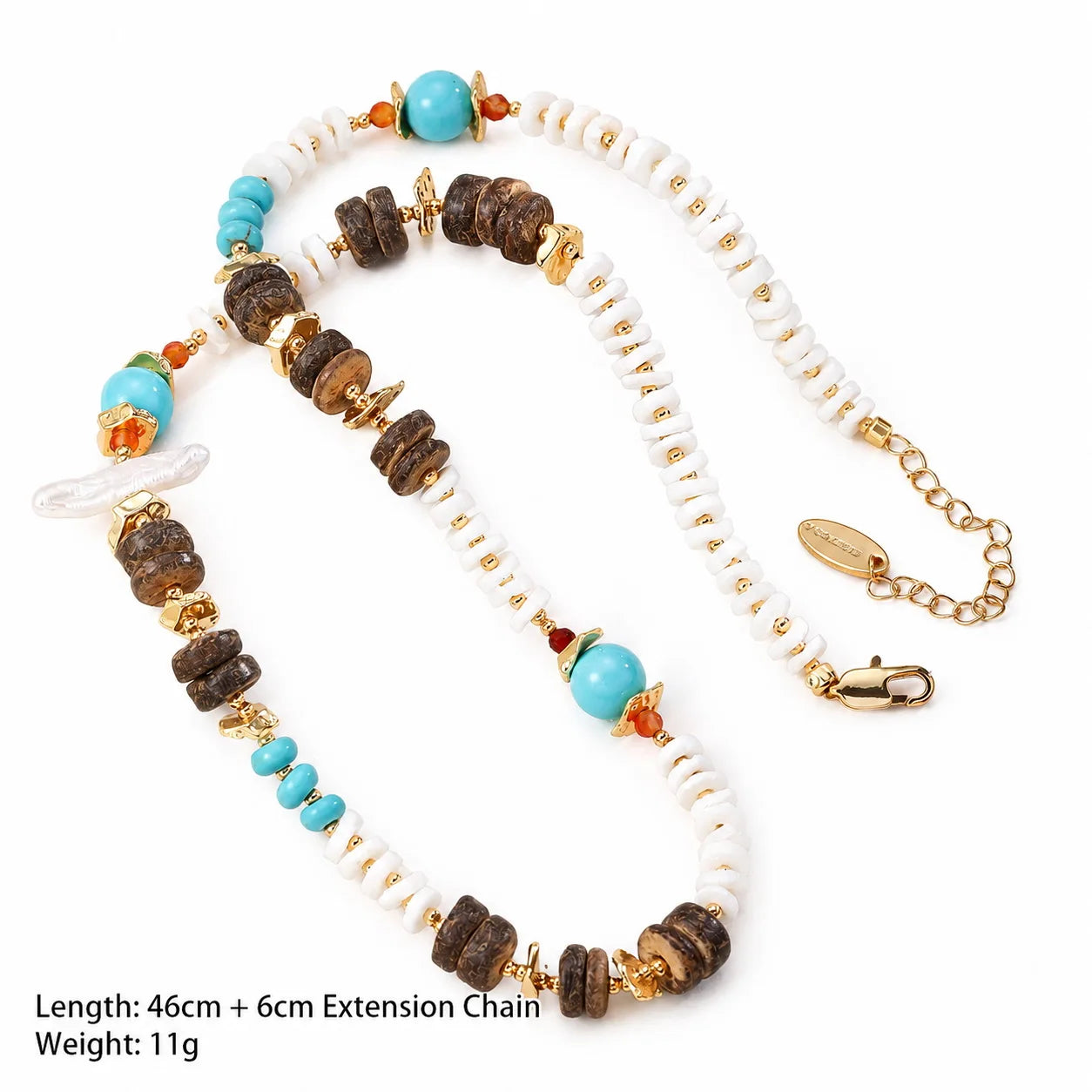 Fashion Baroque Pearl Turquoise Shell Jewelry Sets for Girls Vintage Necklaces Bracelets for Women Ladies Wholesale Bulk