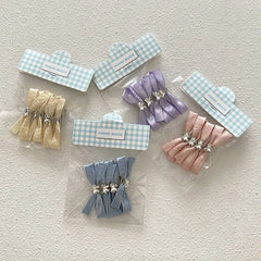 Classic Fashion Luxurious Snap Hair Clips for Kids and Teens Glitter Baby Girl Hair Accessories in Alloy Fabric for Parties