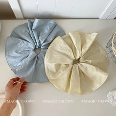 Solid Color Large High Elastic Ponytail Holder Scrunchies Elegant Fashion Bulk in Stock Hair Ties Accessories for Female Women