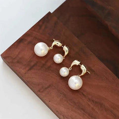 Luxury Glitter Fashion Elegant Drop Earrings for Girls Imitation Pearl Glitter Sparkle Jewelry for Women Ladies Accessories