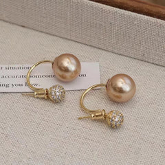 Women Creative Design Imitation Pearl Red Drop Earring Fashion Graceful Luxurious Dainty Wholesale Jewelry Accessories for Daily